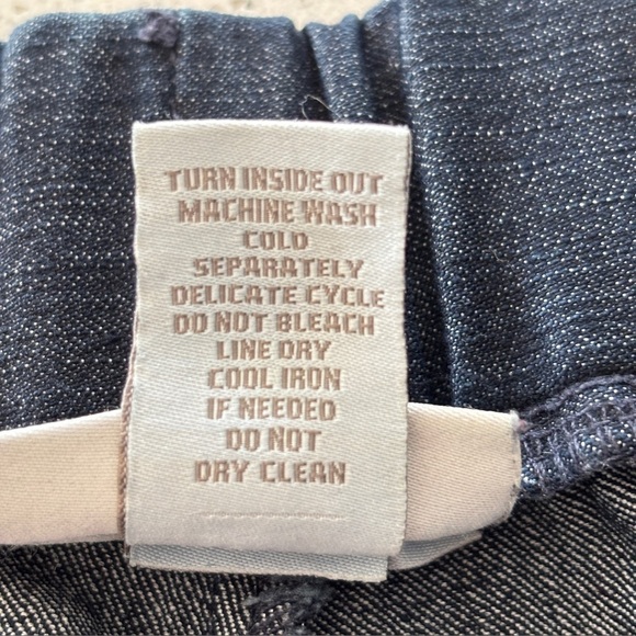 Soft Surroundings Jeans Large Ultimate Pull-On Elastic Waist Denim Dark Wash - Picture 5 of 14